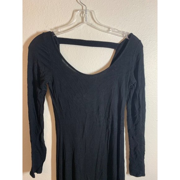 Soprano Casual Long Sleeve Dress Womens Size Small Black AC9 - Picture 2 of 5